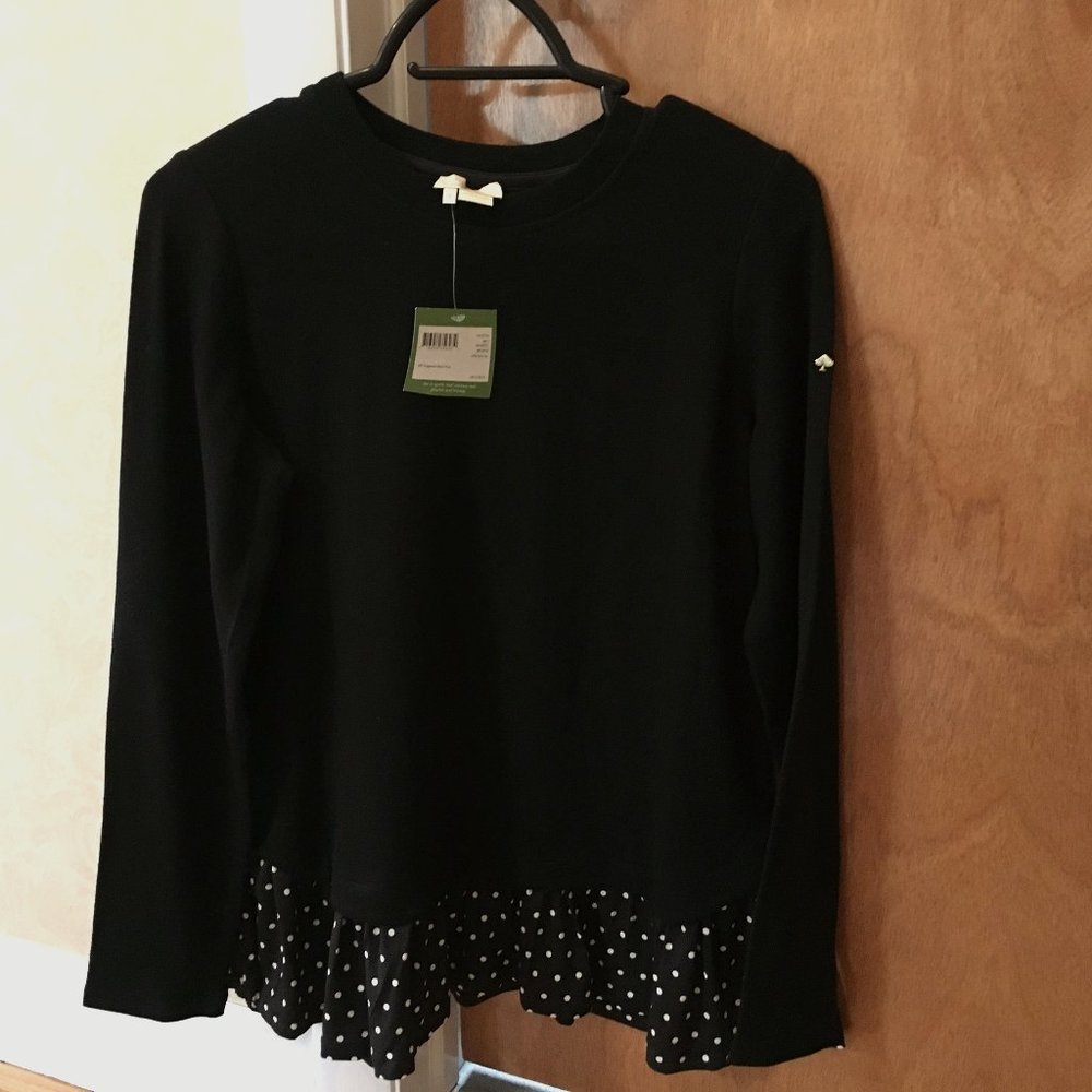 Kate Spade sweater ruffle top